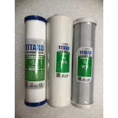 Bộ 3 Lõi Lọc Nước 123 Titako - Thay Thế Bộ Lọc Thô 10inch Chất Lượng Cao, Chống Tạp Chất, Khử Mùi, Chính Hãng