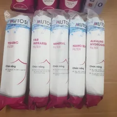 Bộ 9 lõi lọc nước Motusi - Lõi 123 thường cho máy lọc nước, bao gồm lõi PP, OCB-GAC, RO, T33, hồng ngoại, khoáng chất và kiềm.