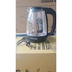 Ấm Đun Nước Siêu Tốc Thủy Tinh 2L - Kiểu Dáng Sang Trọng, Dễ Vệ Sinh - Hoàn Hảo Cho Trà, Cà Phê, Mì Gói, Phở Gói