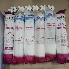 Bộ 10 Lõi Lọc Nước Mutosi cho Máy MP-M68, MP-U66, MP-TS1015 - Lõi RO, BioCeramic, Nano Silver, Alkaline Hydrogen