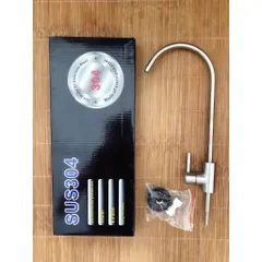Vòi Gạt Inox Nối Nhanh Cho Máy Lọc Nước RO, Nano Gia Đình - Thiết Kế Nhỏ Gọn, Tiện Lợi, Chống Rỉ