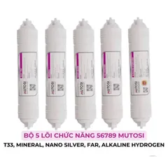 Bộ 5 Lõi Lọc Khoáng Mutosi Chính Hãng - Cung Cấp Khoáng Chất Tự Nhiên, Hỗ Trợ Sức Khỏe Cơ Thể