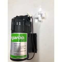 Máy bơm tăng áp Kangaroo 24V - Thiết bị lọc nước RO gia đình - Áp suất tối đa 100 PSI, lưu lượng 600 ML/Phút, hàng chính hãng