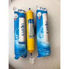 Bộ 3 Lõi Lọc Nước Karofi Số 123 - Lõi Thay Thế Chính Hãng Cho Máy Lọc Karofi K8RO-H - Xử Lý Nước Cứng, Loại Bỏ Cặn Bẩn