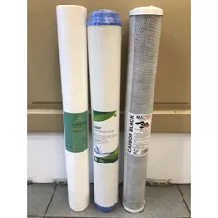 Combo Bộ 3 Lõi Lọc Nước 20 Inch - Thay Thế Lõi Cho Máy Lọc Nước R.O & Hệ Thống Lọc Sinh Hoạt