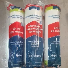 Lõi Lọc Nước RO Sunhouse 1,2,3 - Combo 3 Lõi Thay Thế Chất Lượng Cao, Giúp Loại Bỏ Tạp Chất, Bùn Đất và Kim Loại Nặng