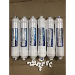 Bộ 6 Lõi Lọc Nước Tạo Khoáng Hòa Phát - T33 GAC, Maifan, Tourmaline, Hydrogen, Alkaline, Tia Hồng Ngoại - Nâng Cao Sức Khỏe
