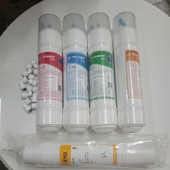 Bộ 5 lõi lọc Hàn Quốc cho máy Newlife P3205, P3206 - sediment - pre carbon - UF - Post carbon - TCR, lõi dài 29cm
