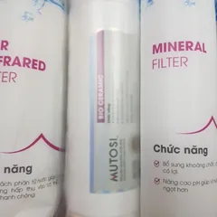 Bộ 9 Lõi Thay Thế Máy Lọc Nước Mutosi Tủ Nhỏ MP-S106-H - Bao Gồm Lõi PP5, CTO-GAC, RO, T33, Bioceramic, Mineral, Nanosilver