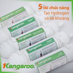 Combo 5 Lõi Lọc Nước Hydrogen Kangaroo Chính Hãng - Bổ Sung Oxy Hóa, Tạo Điều Kiện Kiềm, Loại Bỏ Clo, Cải Thiện Chất Lượng Nước
