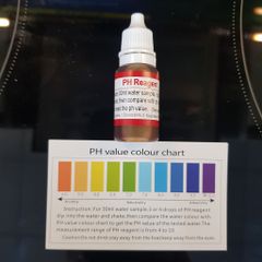 Dung dịch test pH nước - Đo độ axit kiềm, kiểm tra nguồn nước chính xác cao, dễ sử dụng, 80 lần sử dụng, 10ML