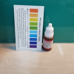 Dung dịch test pH nước - Đo độ axit kiềm, kiểm tra nguồn nước chính xác cao, dễ sử dụng, 80 lần sử dụng, 10ML