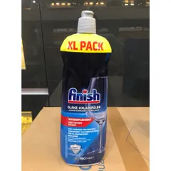 Nước làm bóng chén đĩa Finish chai 800ML - Chất trợ rửa làm bóng cho chén đĩa, sành sứ, thủy tinh, inox, hương thơm tươi mát.