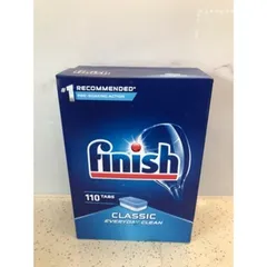 HỘP 110 VIÊN RỬA BÁT FINISH CLASSIC - Hàng Chính Hãng  - Sử dụng được cho đa dạng các dòng máy như Electrolux, Candy...