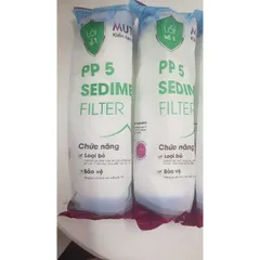 Lõi Lọc Nước PP5 Micro Mutosi - Lõi Số 1 Dùng Cho Máy Lọc Nước Gia Đình, Lọc Cát và Cặn Kích Thước Lớn Hơn 5 Micron