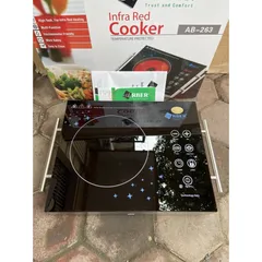 Bếp Hồng Ngoại Để Nổi Arber 2200W - Bếp Điện Cảm Ứng, Có Hẹn Giờ và Khóa Trẻ Em, Mặt Kính Ceramic Màu Xanh Lá