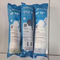 Bộ 3 Lõi Lọc Nước Daikiosan 123 - Lõi Lọc Thô PP, CTO Than Hoạt Tính, PP 1 Micron - Giải Pháp Lọc Nước Sạch Uống Tốt Nhất