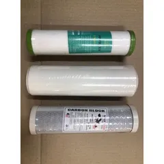 Bộ 3 Lõi Lọc Thô 10inch cho Máy Lọc Nước RO - PP5, OCB-GAC, CTO - Bảo Vệ Nước Sạch và An Toàn
