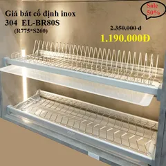 Kệ Chén Bát Cố Định Ecalite 2 Tầng Cho Tủ Bếp Trên - Thiết Kế Hiện Đại, Gọn Gàng, Tiện Lợi Sắp Xếp Chén Bát