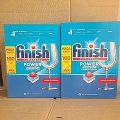 Hộp 100 Viên Rửa Bát Finish Essential Lemon - Sạch Sâu, Chất Lượng EU, Dùng Cho Nhiều Loại Máy Rửa Bát