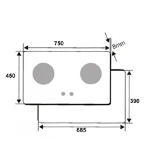 Bếp Gas Âm Hồng Ngoại Canzy CZ-68H - Thiết Kế Sang Trọng, Tiết Kiệm Gas, Bền Bỉ, Nấu Nhanh, Không Khói, An Toàn cho Sức Khỏe