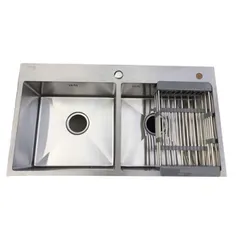 Chậu rửa Inox  8245 đều , Chất liệu inox SUS304 cao cấp.