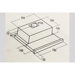 Máy hút mùi âm tủ , nhập khẩu thái lan , điều khiển cảm ứng