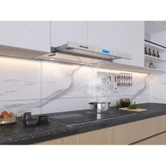 Máy hút mùi D'mestik ES4970 DMK Âm Tủ Trắng - Khử Mùi Bằng Than Hoạt Tính, Đèn LED Tiết Kiệm Điện, Thiết Kế Hiện Đại