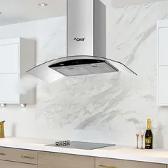 [Giá Tốt] Máy hút khói Cảm ứng kính cong cao cấp Canzy cz-9970s , Bảo hành 3 năm , Động cơ siêu bền , hút êm