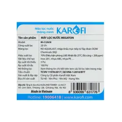 Máy lọc nước Karofi thông minh Megaton M-I129/H - Hàng Trưng Bày chưa qua sử dụng