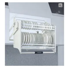 KỆ CHÉN NÂNG HẠ DI ĐỘNG EUROGOLD INOX 304 CAO CẤP - KHÔNG BỊ HAN GỈ