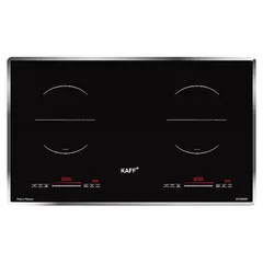 Bếp Từ KAFF KF-SD300II 2 Vùng Nấu - Mặt Kính Crystal Bền Bỉ, Điều Khiển Cảm Ứng, Xuất Xứ Malaysia, Đầu Đốt EGO Đức