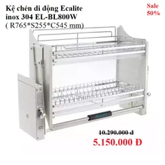 Kệ Chén Nâng Hạ Di Động Inox 304 - Giá Bát 2 Tầng An Toàn, Tiện Dụng, Chống Han Gỉ Cho Bếp Sang Trọng