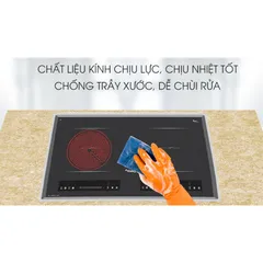 Bếp đôi hồng ngoại điện từ Canzy CZ DELUXE 111SGH - Hàng chính hãng , INVERTER tiết kiệm 30% điện năng