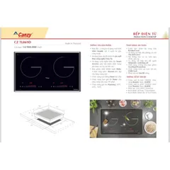 Bếp từ đôi Canzy CZ-TL869D nhập khẩu Thái Lan, có đun liu riu