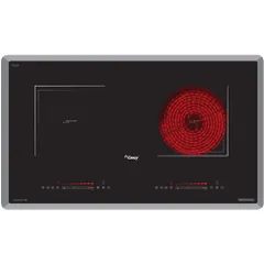 Bếp đôi hồng ngoại điện từ Canzy CZ-ML757IH - Công nghệ Inverter tiết kiệm 30% điện năng, điều khiển cảm ứng, chính hãng Malaysia