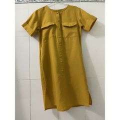 đầm vàng cột dây