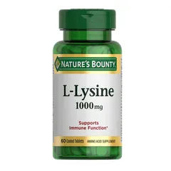 Viên uống bổ sung L-Lysine Nature’s Bounty 1000mg Mỹ - 60 viên hỗ trợ sức khỏe, đẹp da, dinh dưỡng cho người lớn