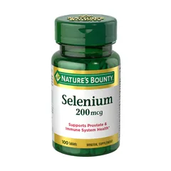 Viên Uống Bổ Sung Selenium Nature's Bounty 200mcg - Hỗ Trợ Dinh Dưỡng Hằng Ngày - Quy Cách 100 Viên Mỹ