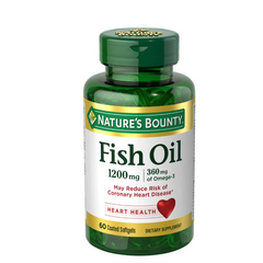 Viên Uống Dầu Cá Nature’s Bounty Fish Oil 1200mg - Omega-3 Dinh Dưỡng Hằng Ngày, Dễ Uống, Mỹ