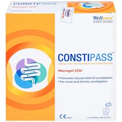 Bột Nhuận Tràng Constipass Wellcare - Hỗ Trợ Tiêu Hóa Dễ Dàng, Dành Cho Trẻ Từ 6 Tháng Trở Lên (Hộp 20 Gói)