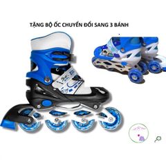 Giày Patin Phát Sáng Cho Trẻ Em - Đồ Chơi Vận Động 3 Bánh An Toàn, Kích Thích Phát Triển Kỹ Năng Vận Động