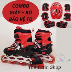 Giày Patin Phát Sáng QF Thế Hệ Mới cho Trẻ Em & Người Lớn - Thiết Kế Đẹp, Bền Bỉ, Tặng Bộ Chuyển Đổi 2 Hàng Bánh