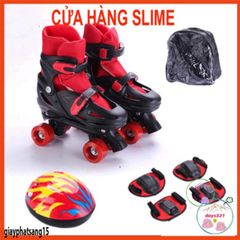Giày Trượt Patin 4 Bánh 2 Hàng An Toàn - Tặng Kèm Bộ Bảo Hộ Đáng Tin Cậy cho Trẻ Em và Người Mới Bắt Đầu