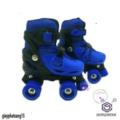 Giày Patin 4 Bánh 2 Hàng An Toàn - Tặng Kèm Bộ Bảo Hộ - Giày Trượt Patin Chất Lượng Cao Cho Trẻ Em