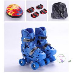 Giày Trượt Patin Hai Hàng Bánh Cao Cấp - Combo Balo & Bộ Bảo Hộ An Toàn, Chất Liệu Bền, Thiết Kế Thoáng Khí, Tốc Độ Cao