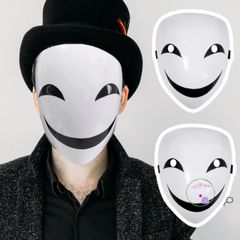 Mặt nạ anime Kagetane Hiruko Burakku Buretto - Mặt nạ toàn mặt độc đáo cho tiệc Halloween và hóa trang thời trang unisex
