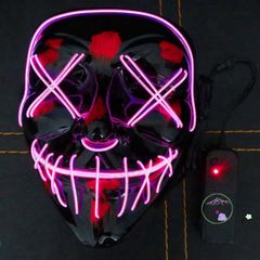 Mặt Nạ LED Phát Sáng Halloween 10 Màu - Hóa Trang Jason & Jabbawockeez, Mặt Nạ Kinh Dị, Cosplay Dành Cho Dịp Lễ Hội