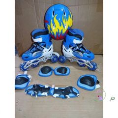 Giày trượt patin trẻ em NXTT388 - Bộ bảo hộ đầy đủ, điều chỉnh size dễ dàng, bánh xe phát sáng cho bé thích chơi thể thao.