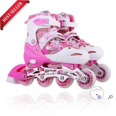 Giày Patin Phát Sáng LongFeng 906 Điều Chỉnh Kích Thước Dễ Dàng Cho Trẻ Em và Người Lớn - Bền Bỉ, Chống Mài Mòn, Thiết Kế Thời Trang